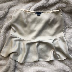 Ralph Lauren White/Ivory A-Line Flare Skirt